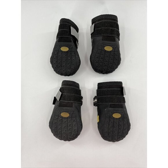 Dog Boots Waterproof Shoes Reflective Strips Rugged Anti Slip Sole 2.8"x3.2" - Picture 5 of 7